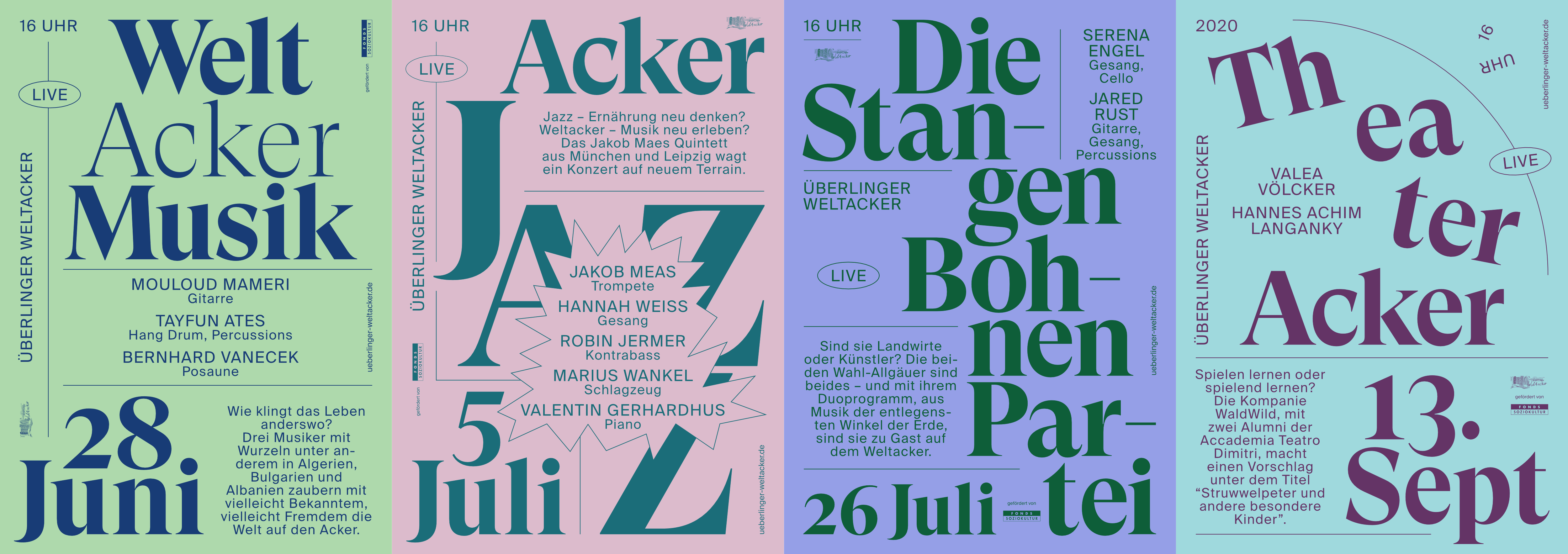 Weltacker Poster Alle Druck-Serie